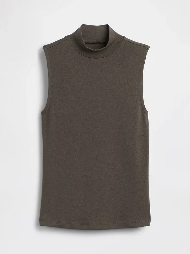 Moderne tank-top med høyhals