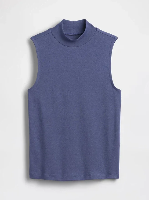 Moderne tank-top med høyhals