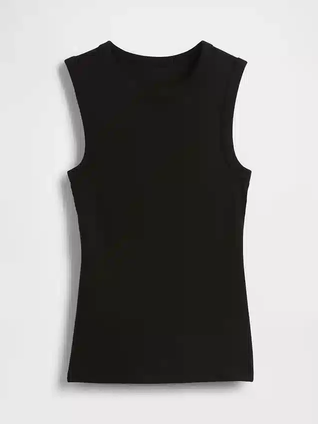 Moderne tank-top med rund hals