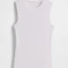 Moderne tank-top med rund hals