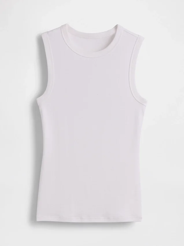 Moderne tank-top med rund hals