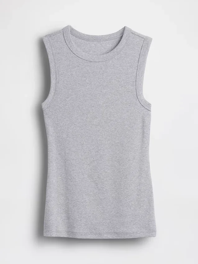 Moderne tank-top med rund hals