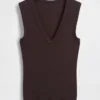 Moderne tank-top med V-hals