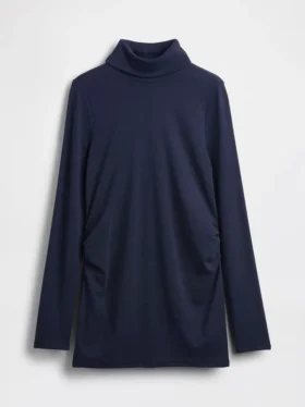 Moderne turtleneck-skjorte for mammaklær