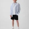 Moderne uniform-shorts for barn i khaki
