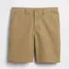 Moderne uniform-shorts for barn i khaki
