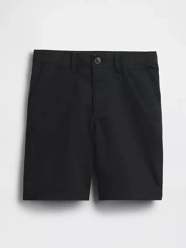 Moderne uniform-shorts for barn i khaki