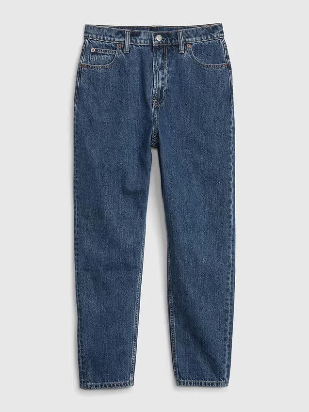 Mom-jeans med skyhøy midje