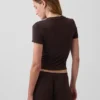 Myk modal-ribbet pyjamas-T-skjorte