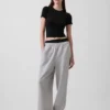 Myk modal-ribbet pyjamas-T-skjorte