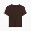 Myk modal-ribbet pyjamas-T-skjorte