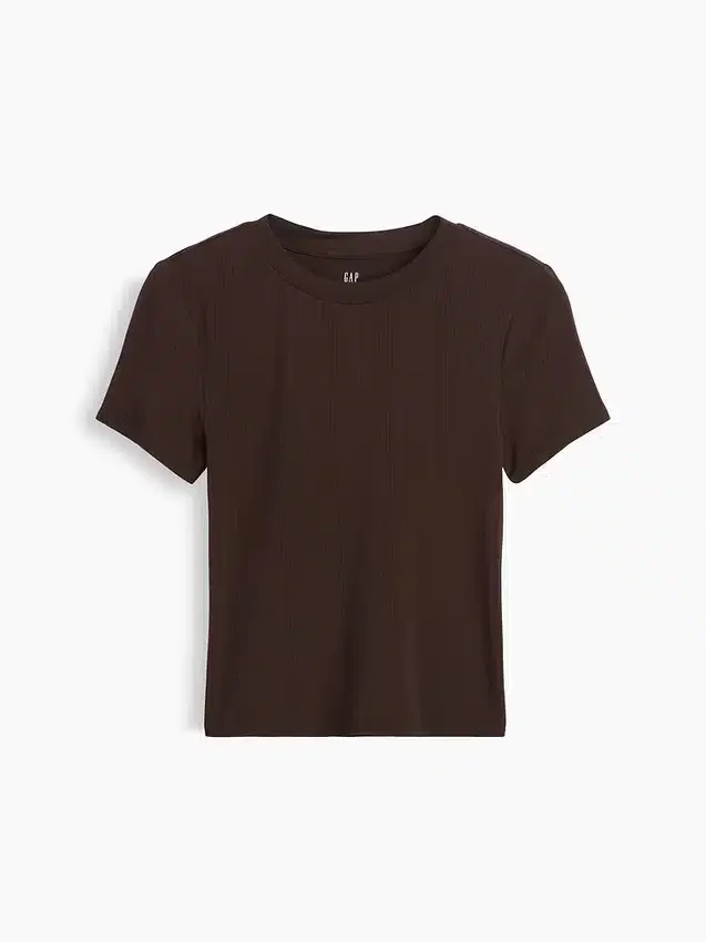 Myk modal-ribbet pyjamas-T-skjorte