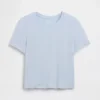 Myk modal-ribbet pyjamas-T-skjorte