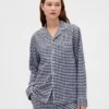 Mykeste flanellpyjamas-skjorte for voksne