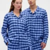 Mykeste flanellpyjamas-skjorte for voksne
