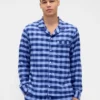 Mykeste flanellpyjamas-skjorte for voksne