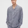 Mykeste flanellpyjamas-skjorte for voksne