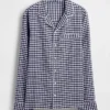 Mykeste flanellpyjamas-skjorte for voksne