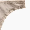 Mykeste økologisk stretchbomull-string med blonder