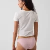 Mykeste økologisk stretchbomulls-bikini med blonder