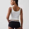 Mykeste økologisk stretchbomulls-shorty med logo