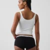 Mykeste økologisk stretchbomulls-shorty med logo