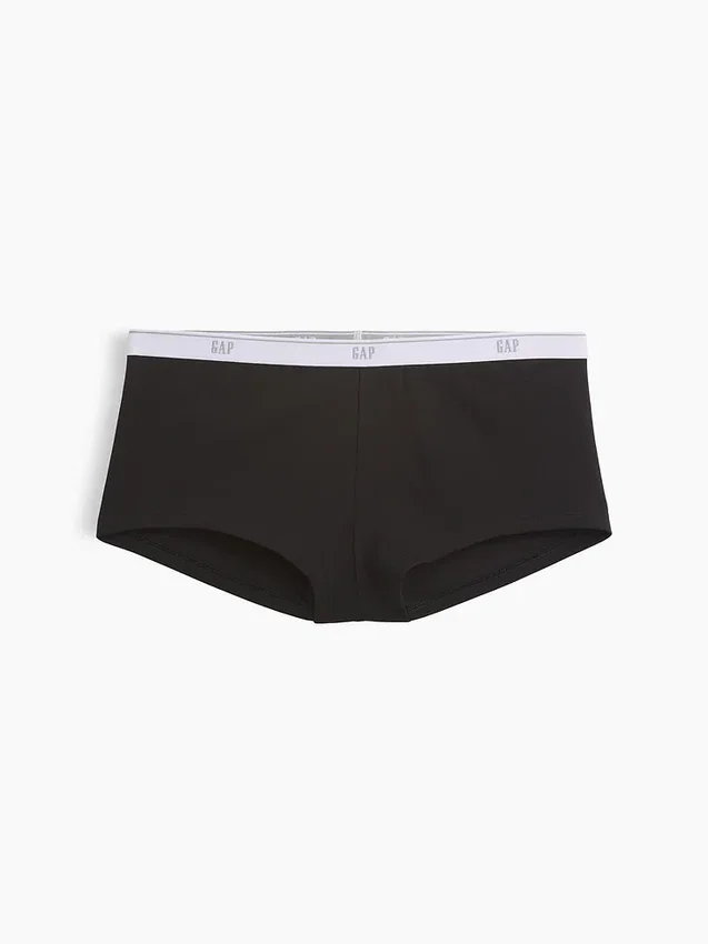 Mykeste økologisk stretchbomulls-shorty med logo