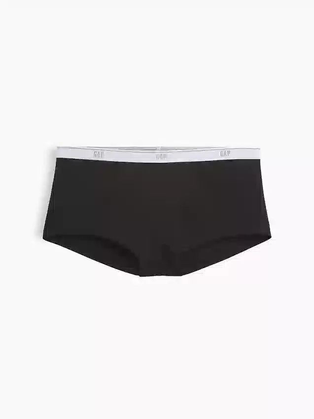 Mykeste økologisk stretchbomulls-shorty med logo