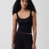Mykeste modal-ribbet pyjamas-tanktop