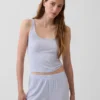Mykeste modal-ribbet pyjamas-tanktop