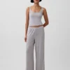 Mykeste modal-ribbet pyjamas-tanktop