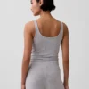 Mykeste modal-ribbet pyjamas-tanktop