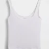 Mykeste modal-ribbet pyjamas-tanktop