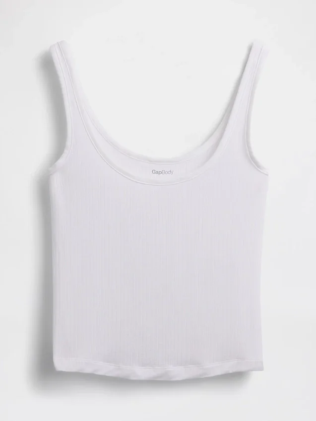 Mykeste modal-ribbet pyjamas-tanktop