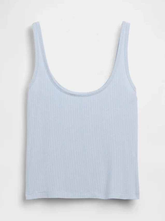Mykeste modal-ribbet pyjamas-tanktop