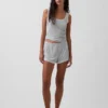 Mykeste pyjamas-Shorts i modal med blonder