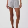 Mykeste pyjamas-Shorts i modal med blonder