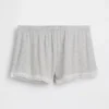 Mykeste pyjamas-Shorts i modal med blonder