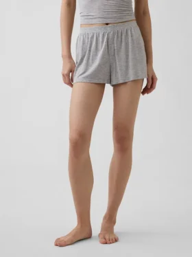Mykeste pyjamas-Shorts i modalribb