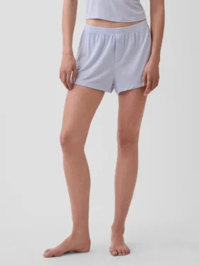 Mykeste pyjamas-Shorts i modalribb