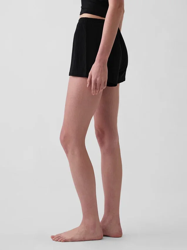 Mykeste pyjamas-Shorts i modalribb