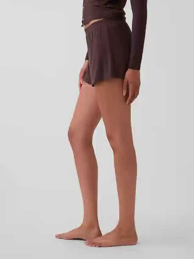 Mykeste pyjamas-Shorts i modalribb