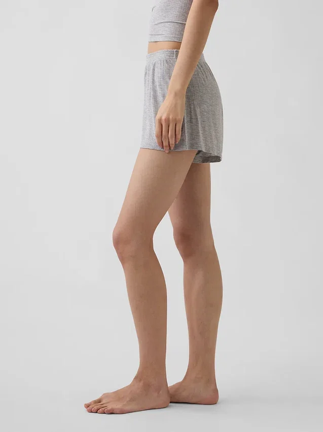 Mykeste pyjamas-Shorts i modalribb