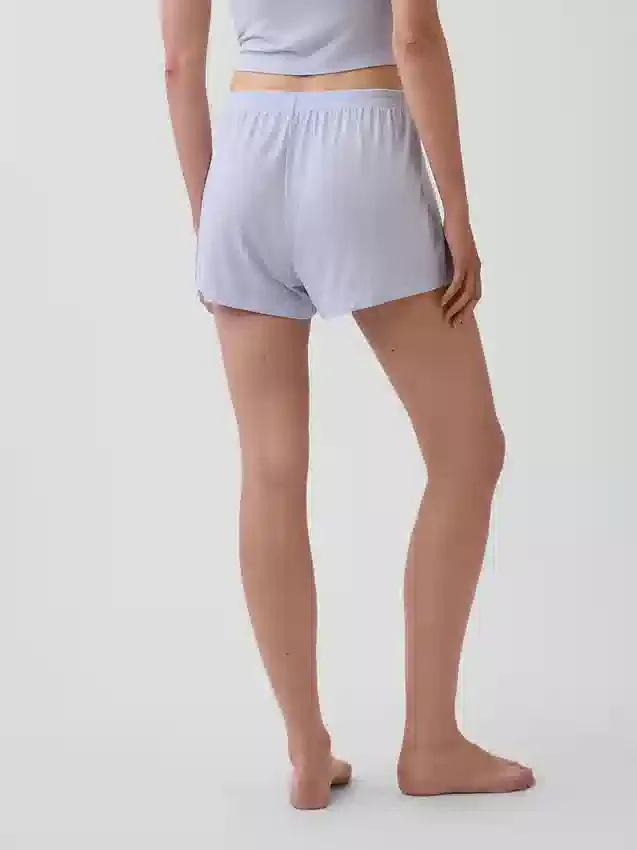 Mykeste pyjamas-Shorts i modalribb
