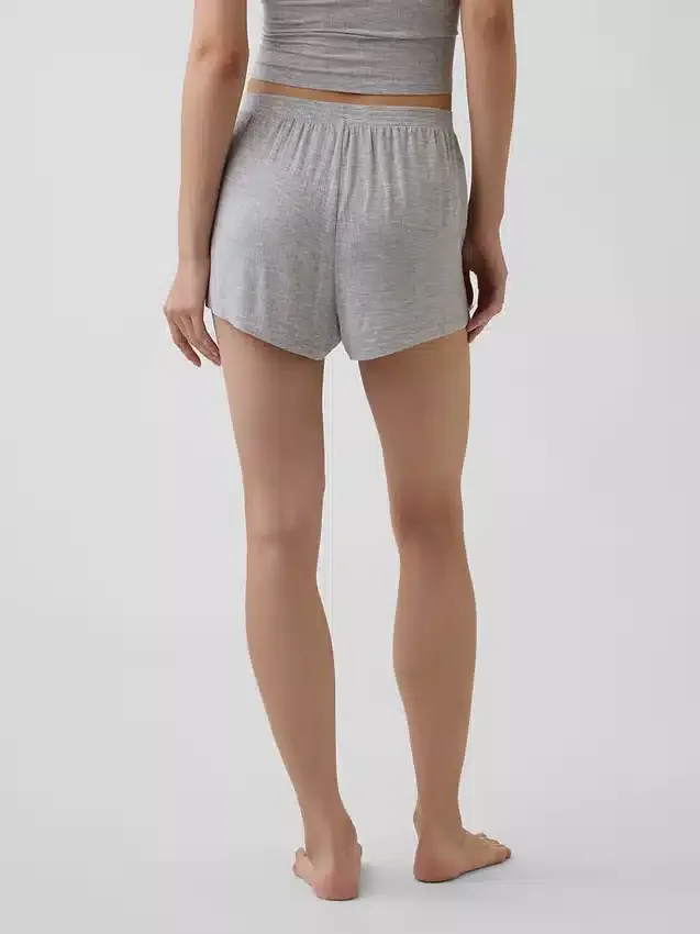 Mykeste pyjamas-Shorts i modalribb