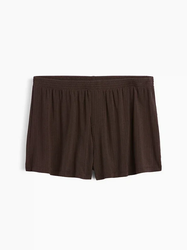 Mykeste pyjamas-Shorts i modalribb