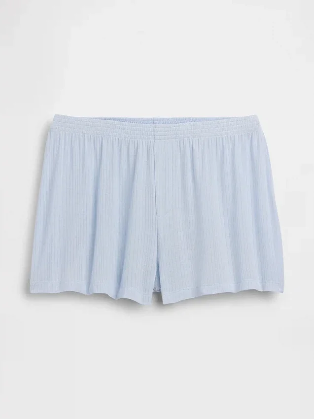 Mykeste pyjamas-Shorts i modalribb