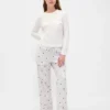Mykeste pyjamas-T-skjorte i modal med lomme