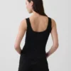Mykeste pyjamas-tanktop i modal med blonderkant