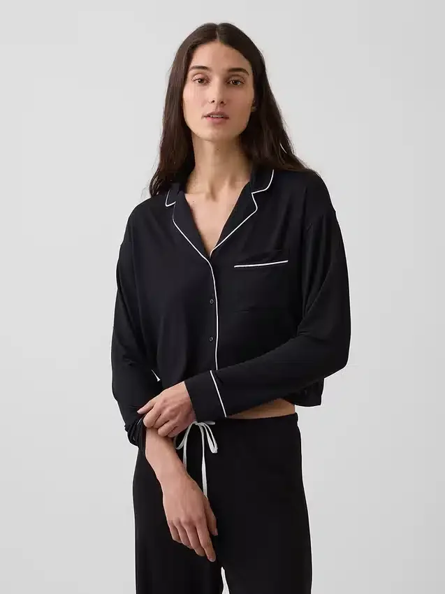 Mykeste pyjamas-top i modal